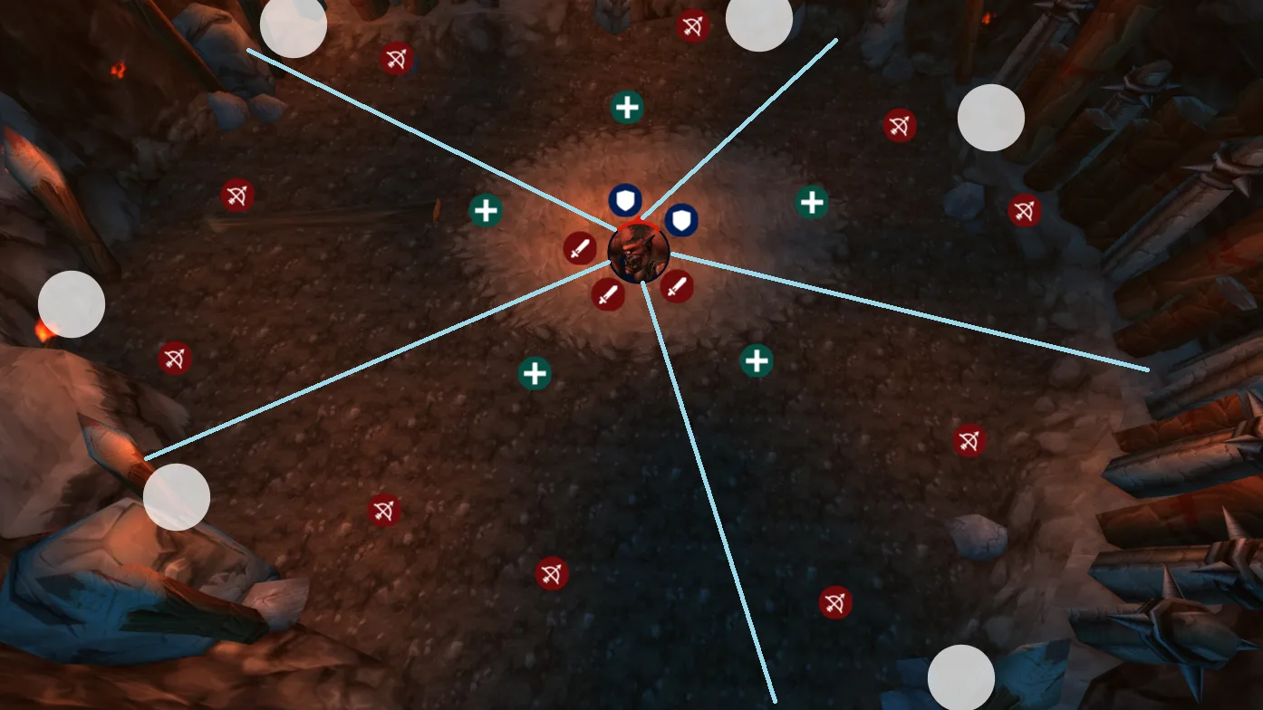 Placement recommandé sur Gruul le Tue-dragon